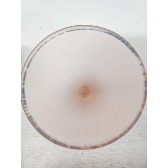 VTG Tiffin Glass Pink Satin Candy Dish Lidded Floral Hand Painted Rooted Classic - Picture 6 of 11